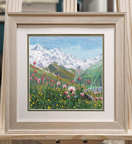 Cross stitch kit. Flowers in the mountains - 1575 OVEN