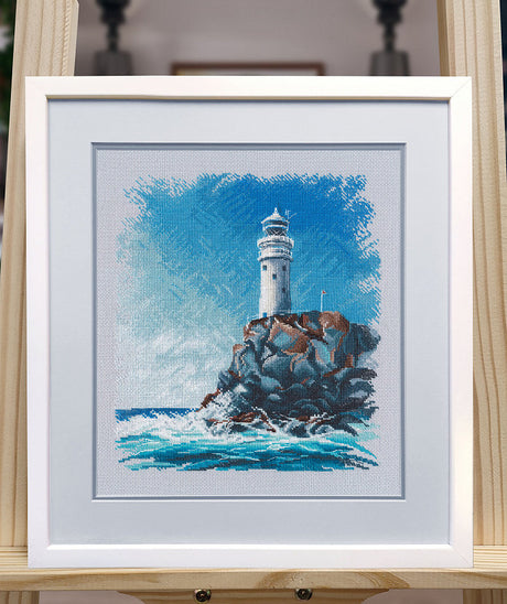 Cross Stitch Kit 'Lighthouse on the Rock' - 1572 OVEN