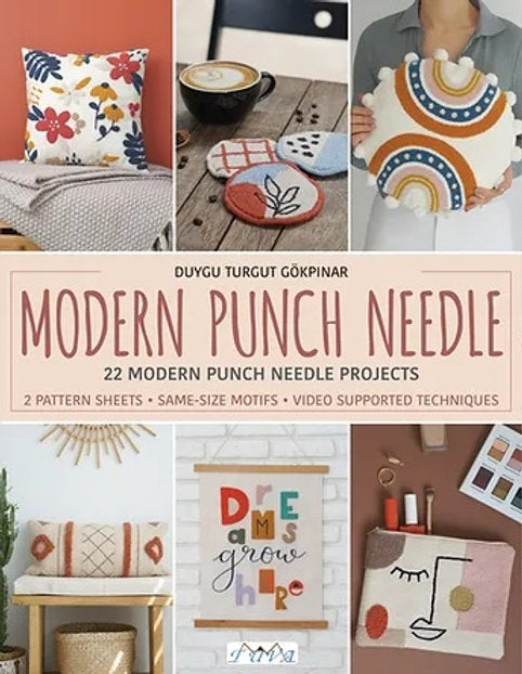 Punch Needle moderne - Magazine de modèles d'aiguilles magiques