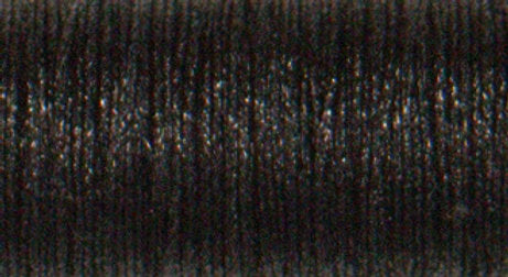 005HL Tresse fine #8 Kreinik - Noir brillant 10 m