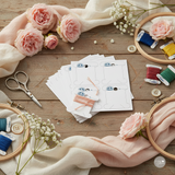Set de 56 Tarjetas Organizadoras de Hilos DMC - Solución Práctica para el Orden de Bordado