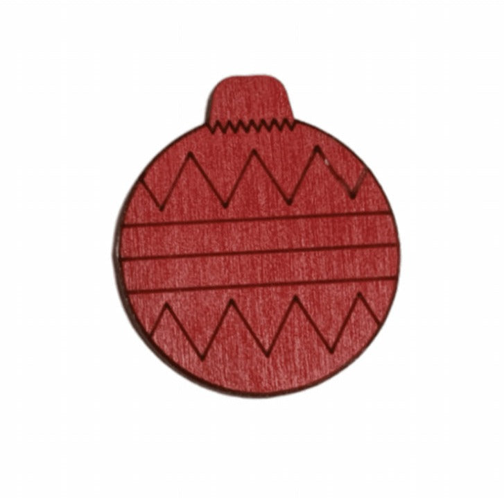 Needle Magnet 'Christmas Ball' - Wizardi Wooden Accessory KF059/56