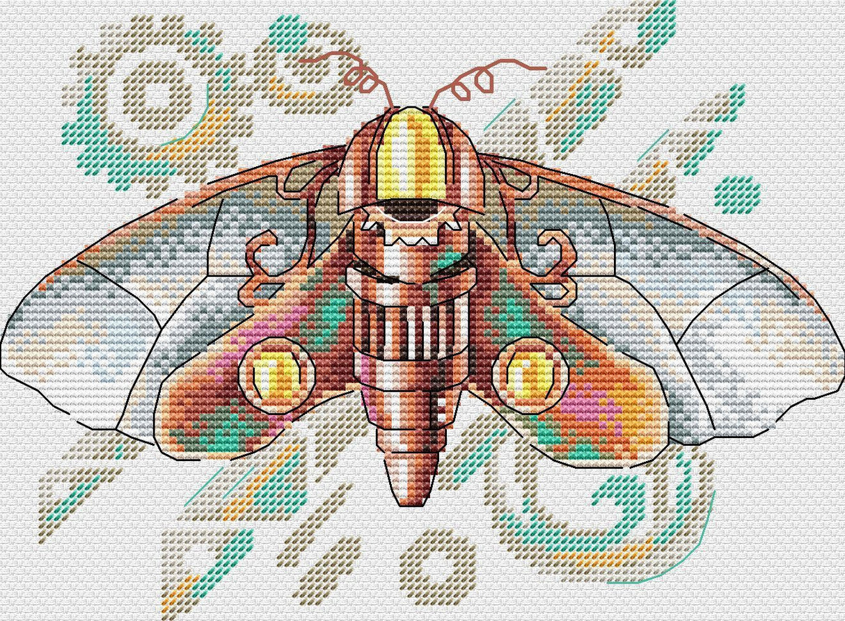 Cross Stitch Kit 'Hawkmoth' - SV-810 MP Studia