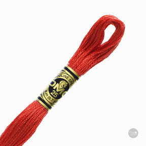 Hilo de bordado DMC Mouliné Spécial 117MC color 347 algodón mercerizado de 8 metros