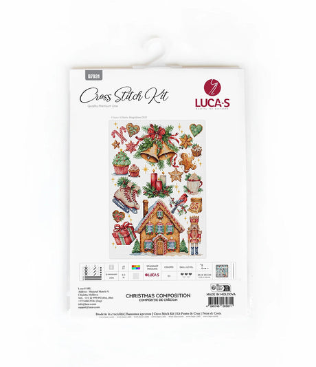 Kit de Punto de Cruz - Christmas Composition - B7031 Luca-S Gold