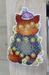 Cross Stitch Kit. New Year's Fox - MP Studio SR-914