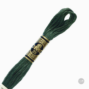 Hilo de bordado DMC Mouliné Spécial 117MC color 500 algodón mercerizado de 8 metros