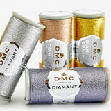 DMC Diamant Grande 381: Metallic thread for embossed embroidery