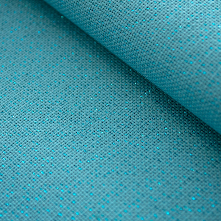 Tela Lugana 25 ct. Color Pacific Metallic Blue de ZWEIGART para punto de cruz