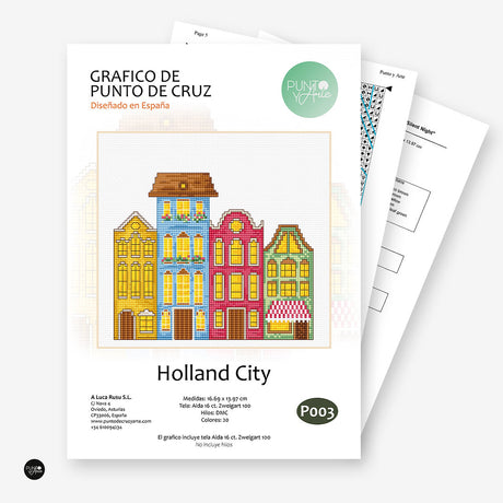 Holland. City - Cross Stitch Chart Stitch and Art P003