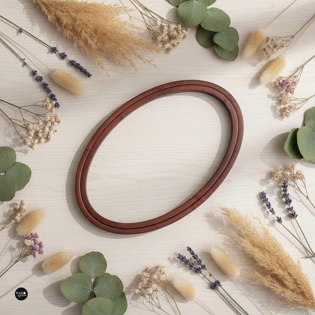 Cadre Cerceau Ovale en Plastique 170-7 150x235 mm de Nurge : Fermeté et élégance sans vis