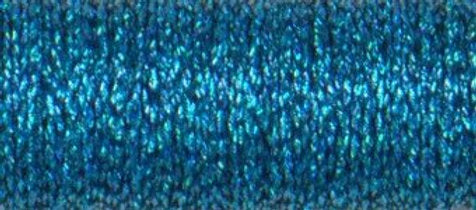 029L (#4) Fil holographique bleu dyélectrique Kreinik - Très fin