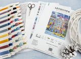 Kit de point de croix « Maison de ville d’hiver » par Letistitch L8076