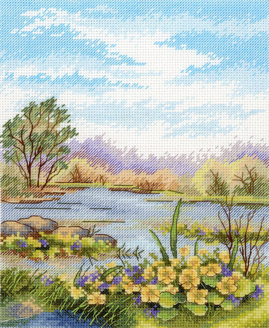 Cross Stitch Kit 'Forest Pond' - SNV-833 MP Studia