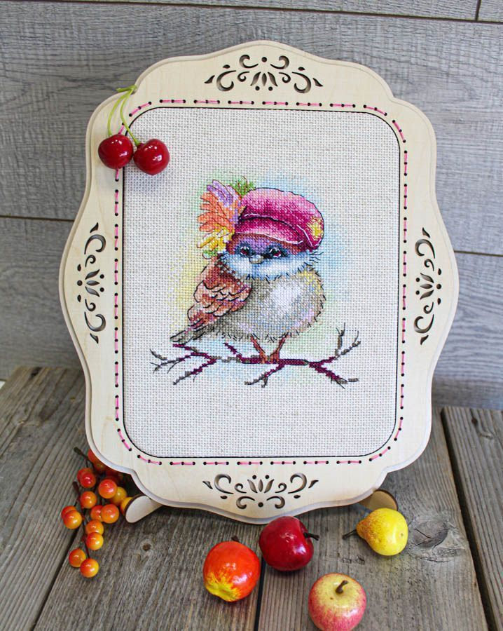 Cross Stitch Kit 'Stylish sparrow' - SM-732 MP Studia