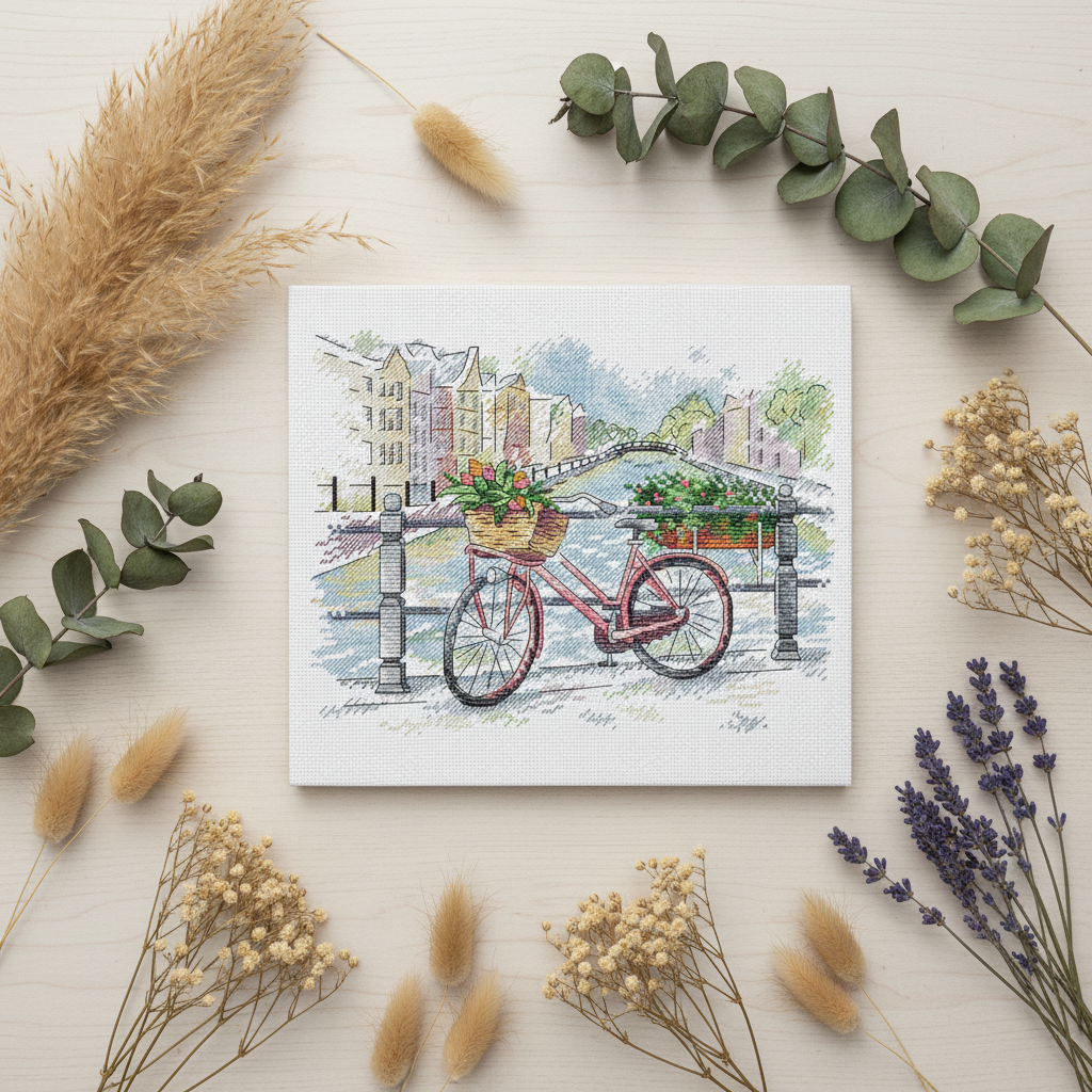 On the Bridge - MP Studio SM-385 - Cross Stitch Kit