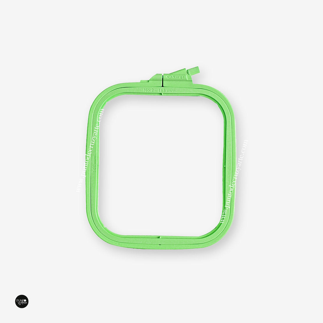 Cadre carré vert Nurge : précision et élégance dans chaque point