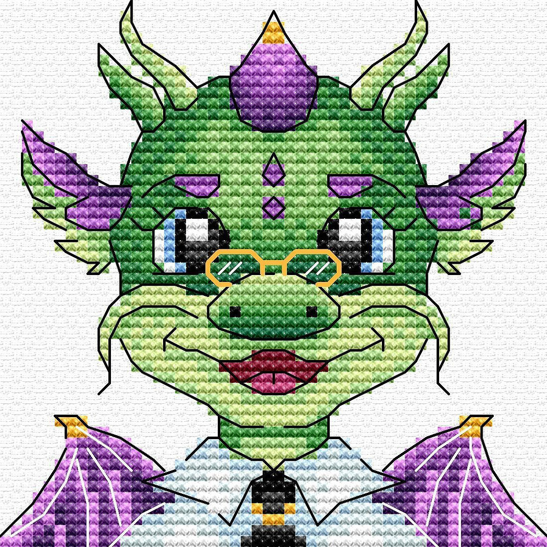 Dragon Scientist - MP Studia SV-806 - Cross Stitch Kit