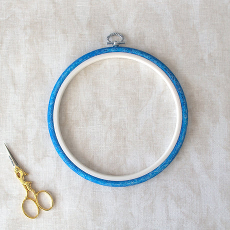 Blue Nurge Hoop Frame-Frame: Your Elegant Solution to Embroider and Display in One Step