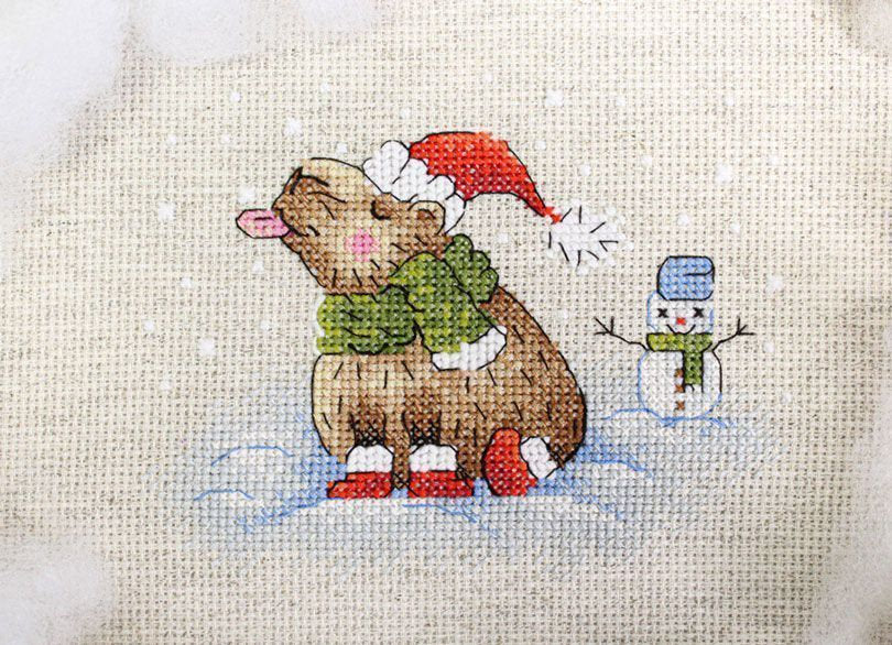 Walk in the cold - SM-745 MP Studio - Cross stitch kit