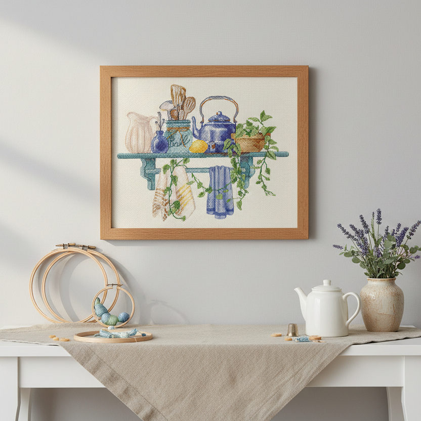 Oven Cross Stitch Kit - "Kitchen Composition 2" (1638)