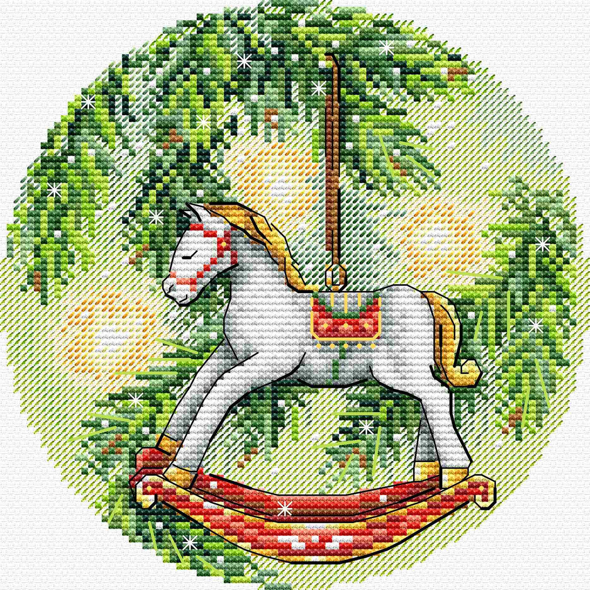 Kit de Punto de Cruz MP Studia SM-1252 – New Year’s Horse