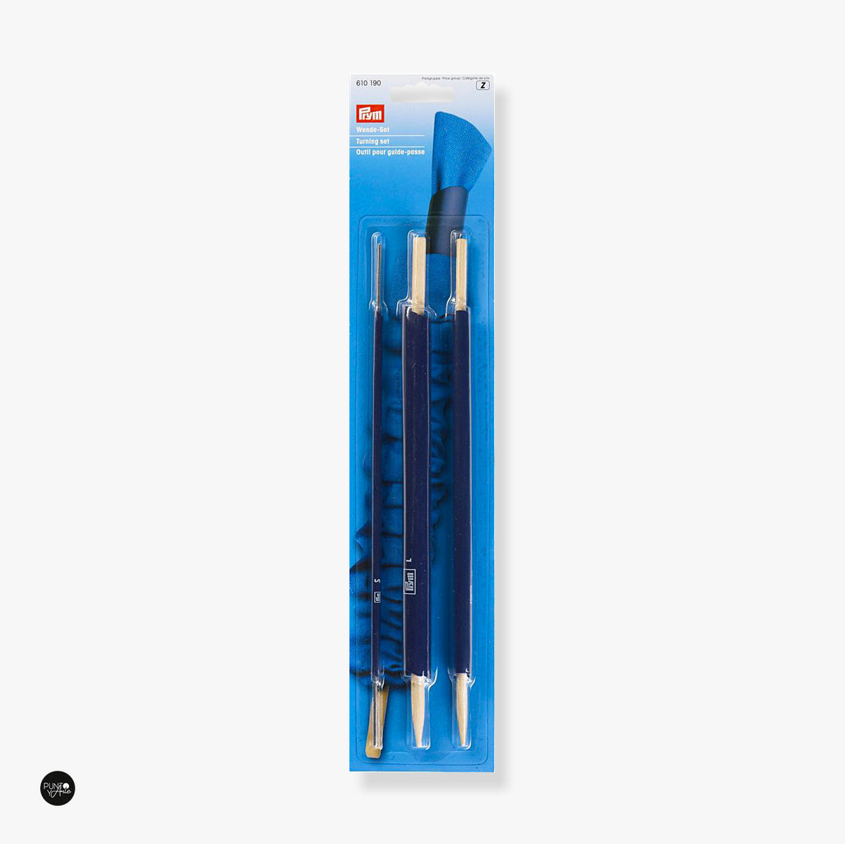 Kit para Voltear Tubos de Tela M+S+L Prym 610190 - accesorio Prym para accesorios de mercería