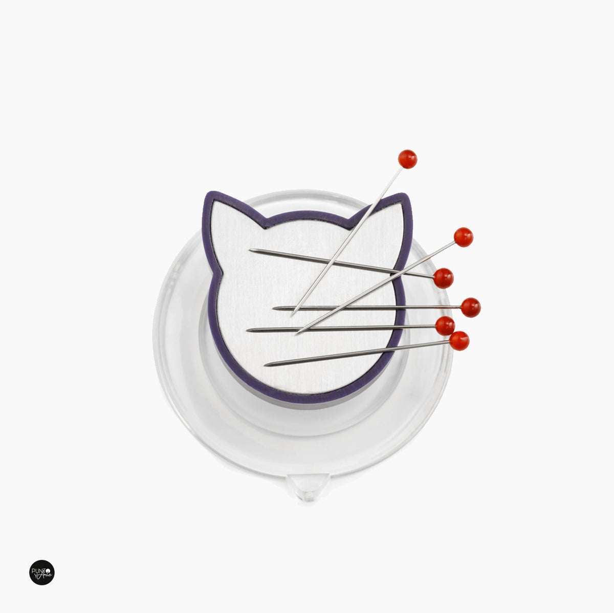 Alfiletero Magnético con Diseño de Gato y Ventosa , Ideal para Máquinas de Prym 610274 - accesorio Prym para costura y