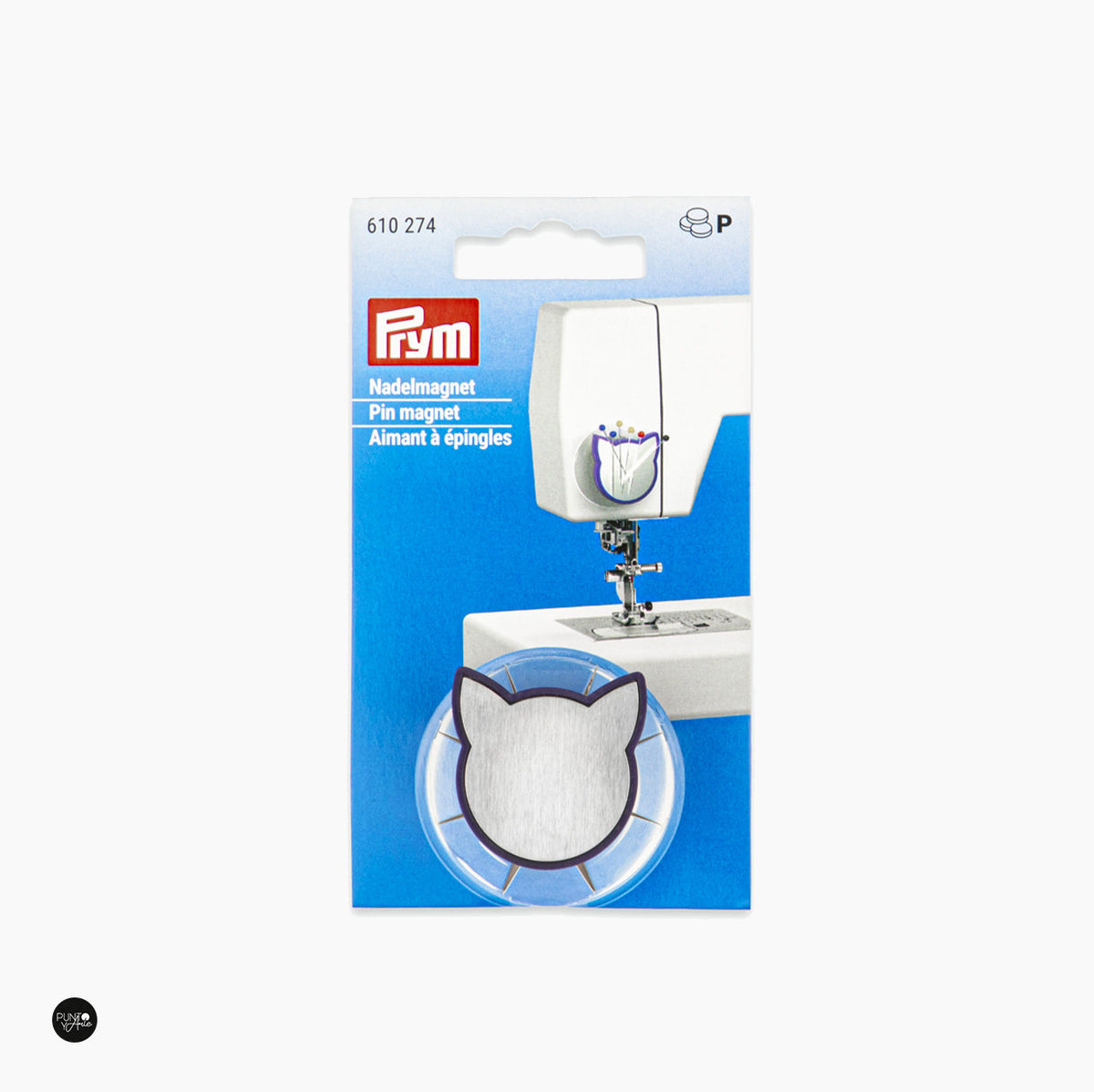 Alfiletero Magnético con Diseño de Gato y Ventosa , Ideal para Máquinas de Prym 610274 - accesorio Prym para costura y