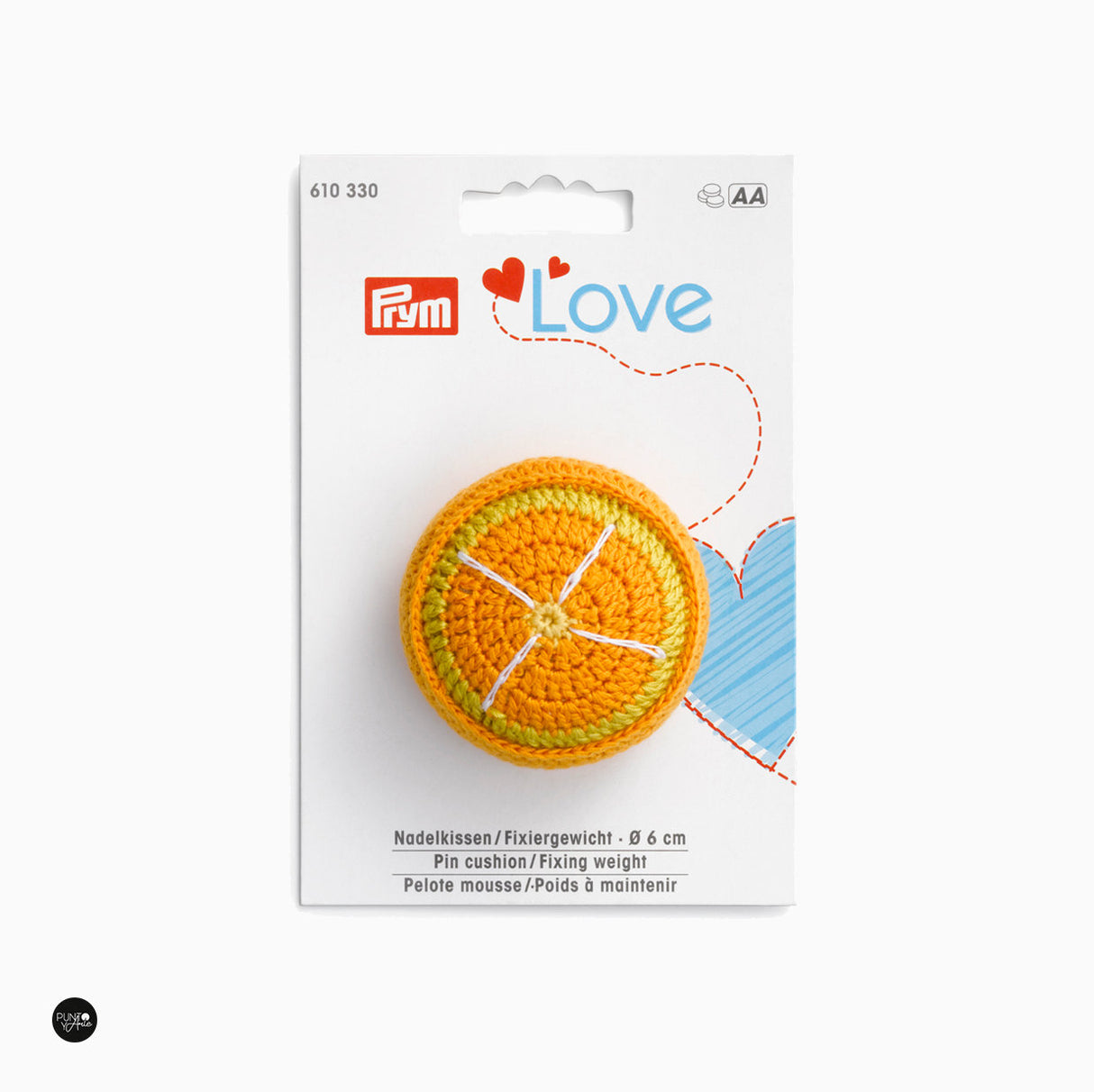 Coussin orange. Poids de fixation - Prym Love 610330