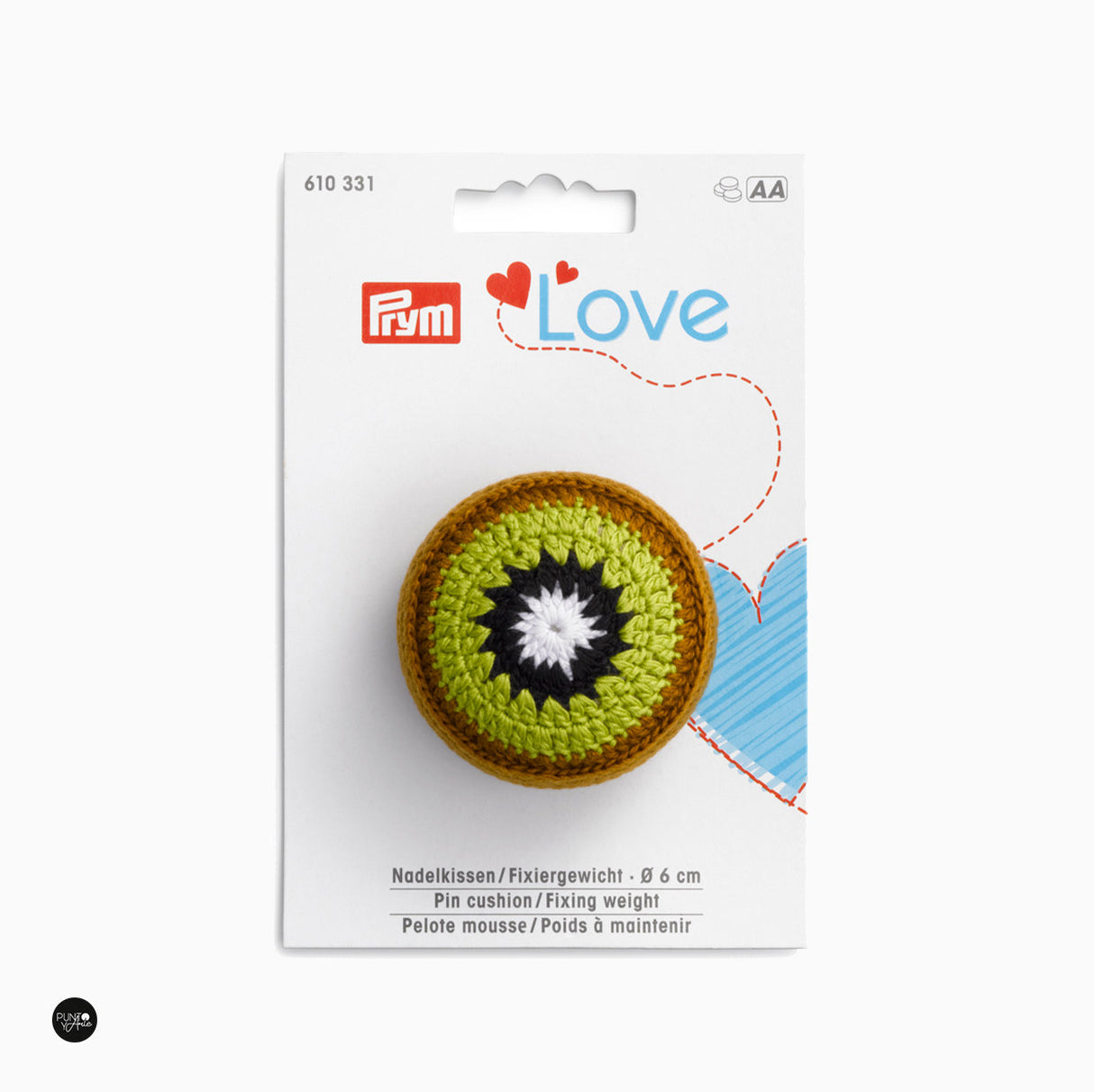 Kiwi pincushion. Fixing weight - Prym Love 610331