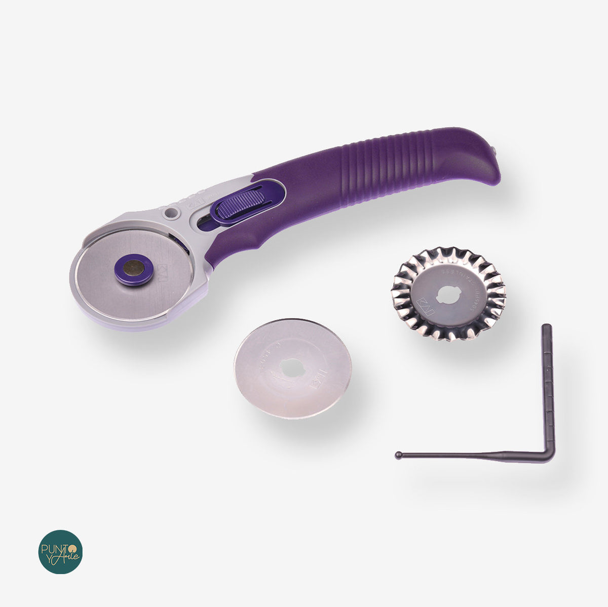 Cutter Cortador circular Multiuso +3 cuchillos Prym 611368 - accesorio Prym para punto y tejido