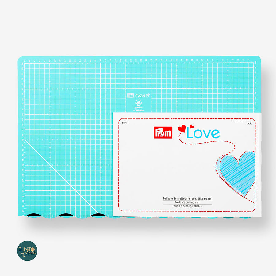 Base de Corte Plegable Love 60x45 cm Prym 611465 - accesorio Prym para corte y patchwork