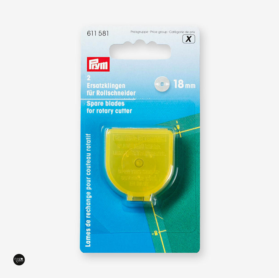 Cuchilla de repuesto para cortador rotativo, Super Mini, 18mm Prym 611581 - accesorio Prym para corte y patchwork