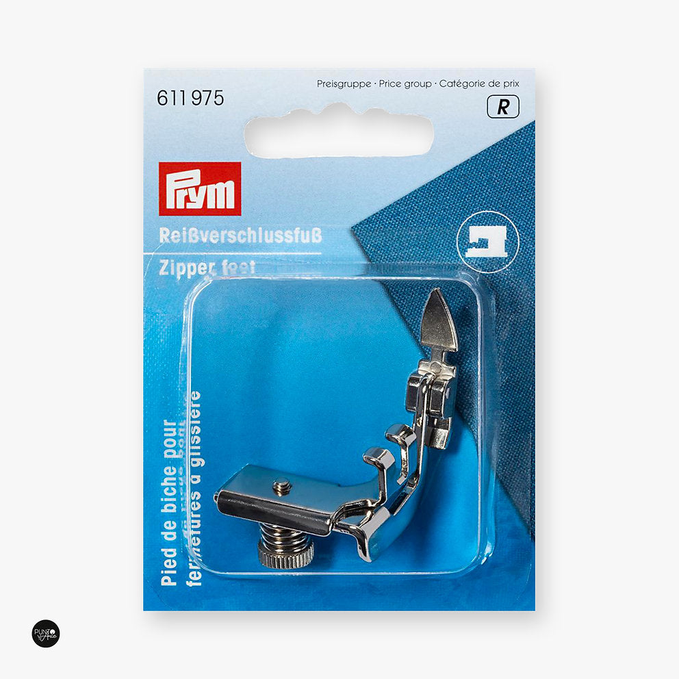 Pie de Cremallera. Prensatelas de Cremallera Prym 611975 - accesorio Prym para accesorios de mercería