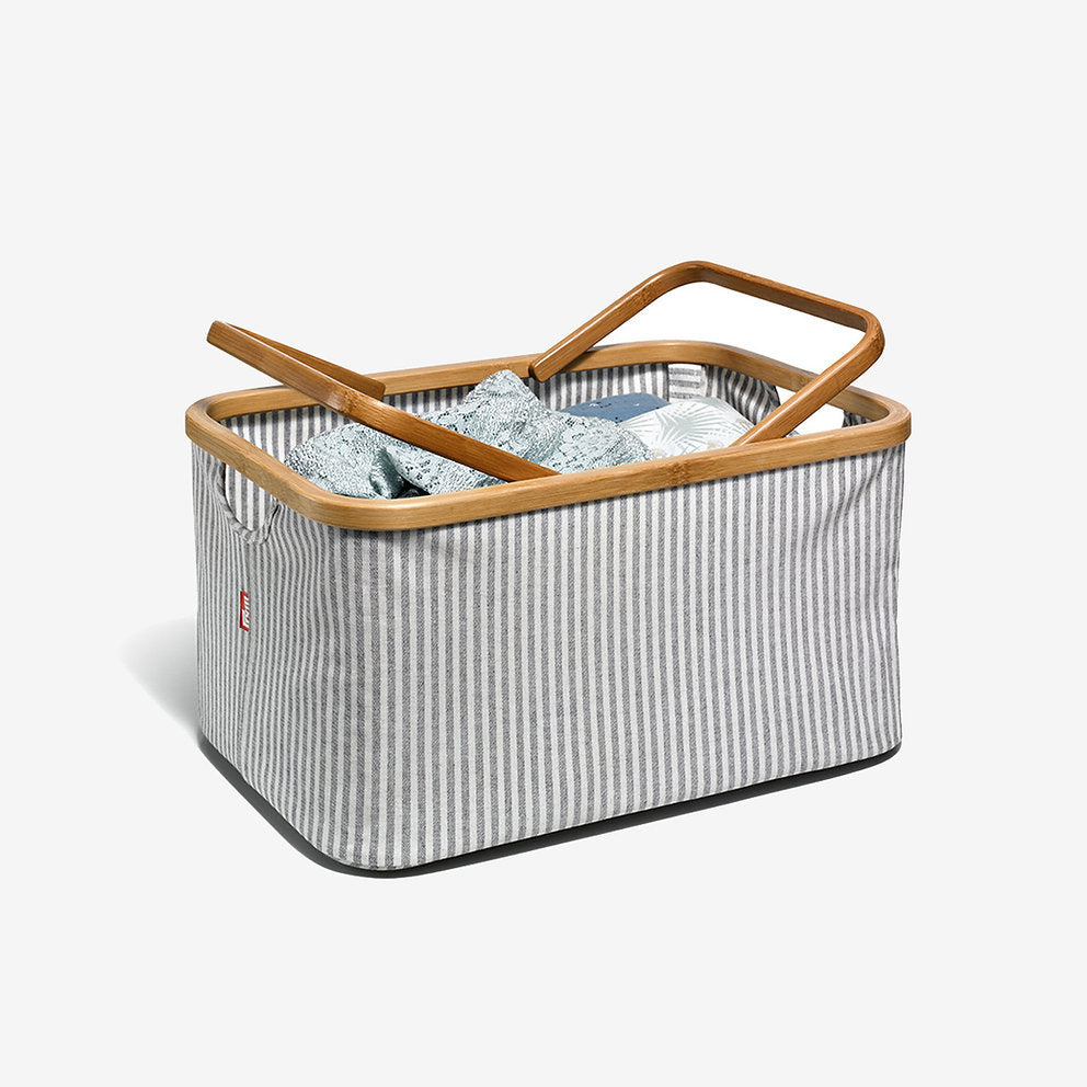 Canvas and bamboo box - Prym 612054 - striped