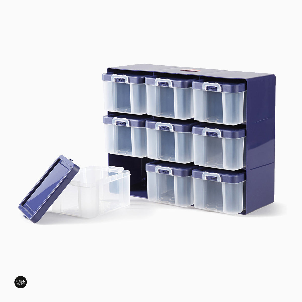 Caja Organizadora con 9 Cajas Prym 612399 - accesorio Prym para organización de labores