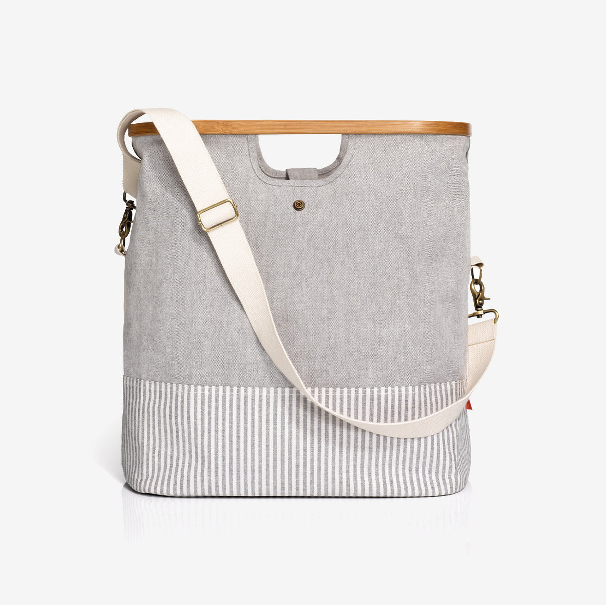Travel bags, canvas and bamboo in gray - Prym 612560