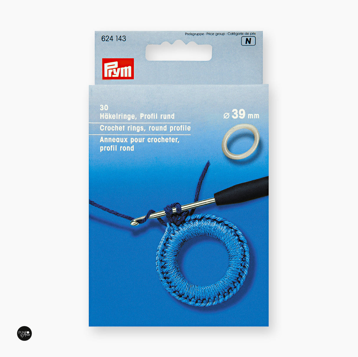 Anneaux circulaires pour crochet 39 mm par Prym 624143