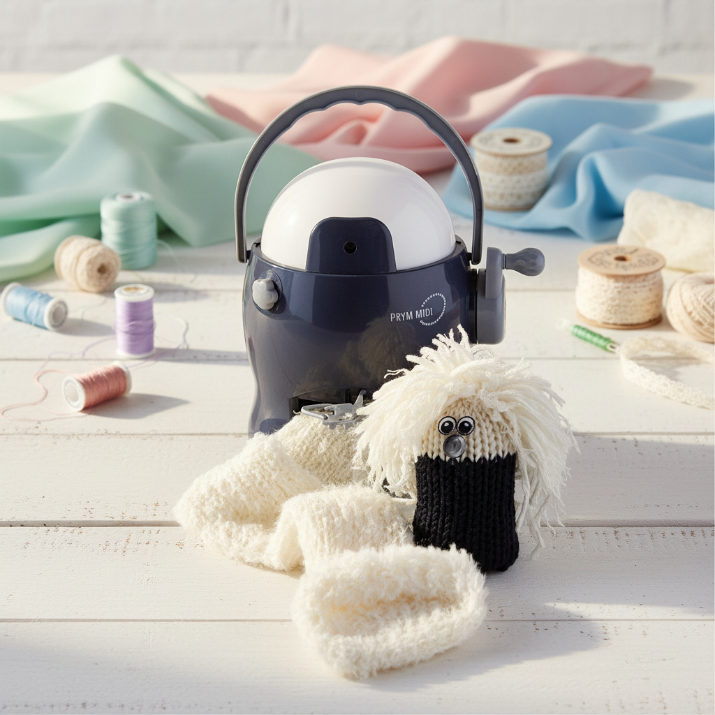 Prym Blue MIDI Knitting Mill 624168 - Créez facilement des tubes tricotés