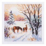 Cross Stitch Kit "Winter is here. Horses" Alisa 0-238