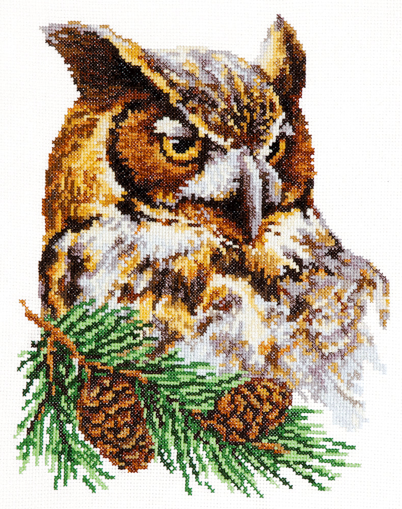 64-03 Owl. Magic Needle Cross Stitch Kit