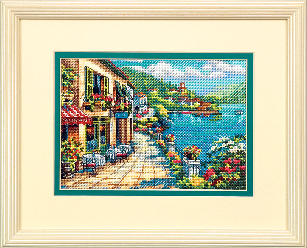 Cafe with a View - 65093 Dimensions - Cross Stitch Kit