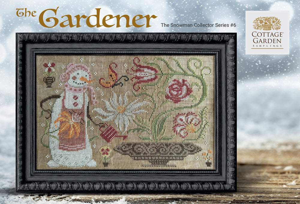 The Gardener- Cross Stitch Chart - Cottage Garden Samplings