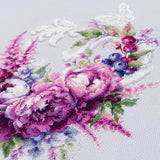 Kit de Punto de Cruz 70-04 “Purple Silk Peonies” – Magic Needle