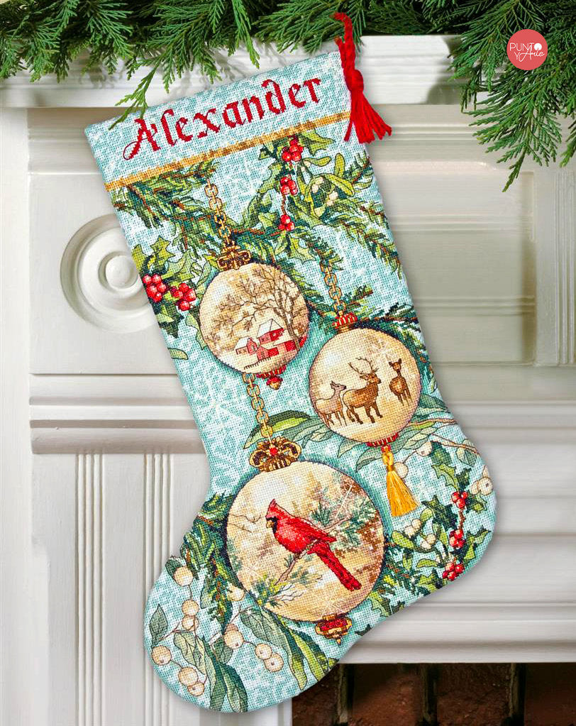 Christmas Stocking - 70-08854 Dimensions - Cross Stitch Kit