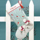 Christmas Stocking. White Bears - 70-08902 Dimensions - Cross stitch kit