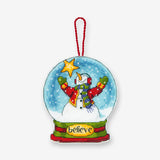 Globo de nieve Believe - 70-08904 Dimensions - Kit de punto de cruz