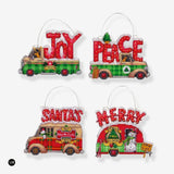 Ornaments - Christmas Trucks - 70-08974 Dimensions - Cross stitch kit