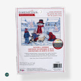 Construyendo un muñeco de nieve - 70-08993 Dimensions - Kit de punto de cruz
